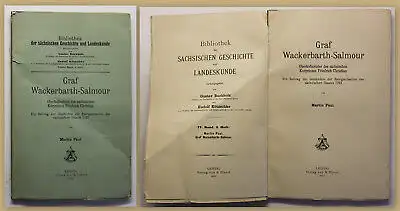 Paul Graf Wackerbarth Salmour 1912 Geschichte Landeskunde Sachsen Geografie sf