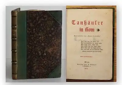 Griesebach Tanhäuser in Rom Zweite unveränderte Auflage 1875 Belletristik xy