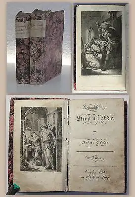 Becker Romantische Chronicken 2 Bde 1794/1795 Roman mit gest. Frontispiz rara xz