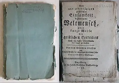 Marchesell -Der zur [..] geistlichen Einsamkeit bezwungene Weltmensch 1796 -xz