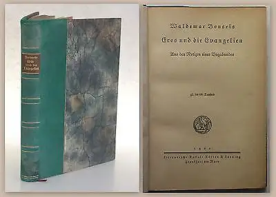 Bonsels Eros und die Evangelien Notizen eines Vagaqbunden 1921 Roman Geschichte