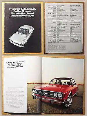 Original Werbeprospekt Audi 100 LS & Super 90 um 1970 Automobile Oldtimer xz