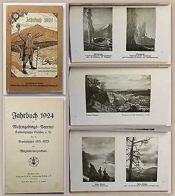 Jahrbuch 1924 Riesengebirgs-Verein Landesgruppe Sachsen m. Mitgliederverzeichnis