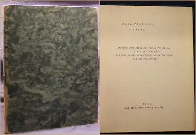 Verlaine Frauen. Vollständig freie deutsche Umdichtung 1919 Dichtung sf