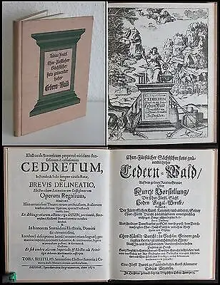 Beutel Sächsischer Cedern-Wald Regal-Wercke Reprint 1975 Botanik Sachsen xz