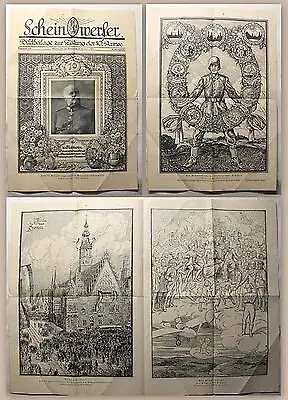 Blatt Scheinwerfer Bildbeilage zur Zeitung der 10. Armee 1918 Militärgeschichte