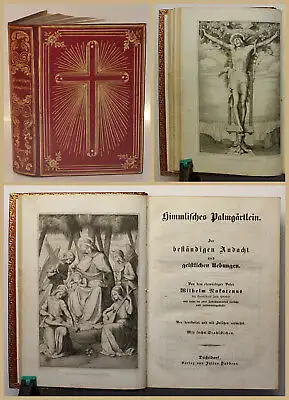 Nakatenus Himmlisches Palmgärtlein 1843 Theologie Gebetbuch Religion Jesu xy