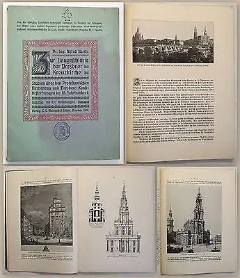 Barth Zur Baugeschichte der Dresdner Kreuzkirche 1907 Kirchenbau Sachsen xy
