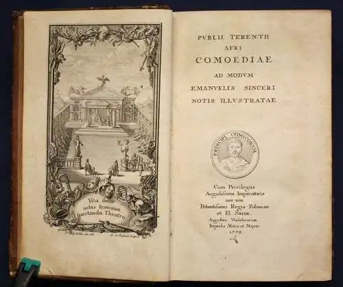 Publius Terentius Afer / Sincer Comoediae sex 1754 Belletristik Komödien sf