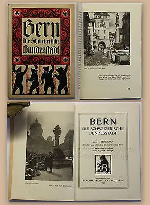 Prospekt Broschüre Bern Die Schweizerische Bundesstadt 1913 Reklame Schweiz xz