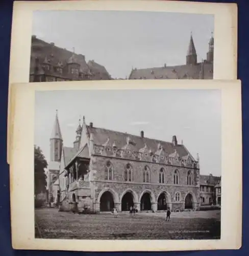 4 Lichtdrucke von Goslar um 1895 Architektur Kunst Kultur Niedersachsen sf