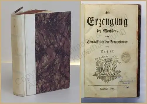 Tissot Die Erzeugung der Menschen, und Heimlichkeiten der Frauenzimmer 1777 xy