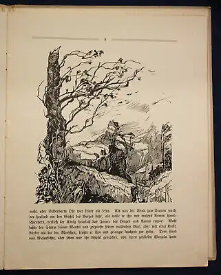 Schaefer Das Märchen von dem König der Zwerge um 1912 Kinderbuch Sagen sf