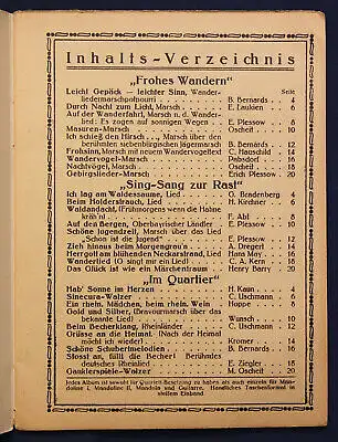 Sing Sang zur Rast "Mandola" 3 Hefte um 1930 Kunst Kultur Musik Liederbuch sf