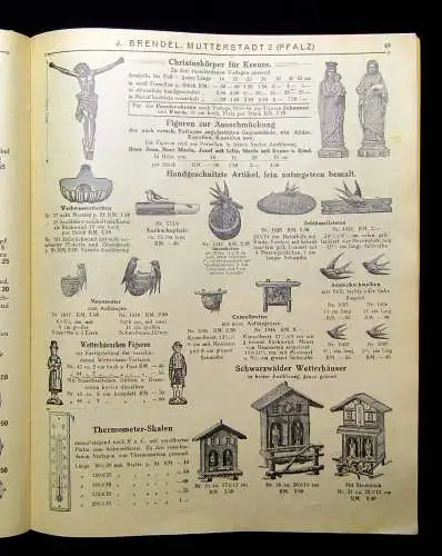 Werbezeitung von J. Brendel Nutzbringender Zeitvertreib Laubsägerei um 1920 sf