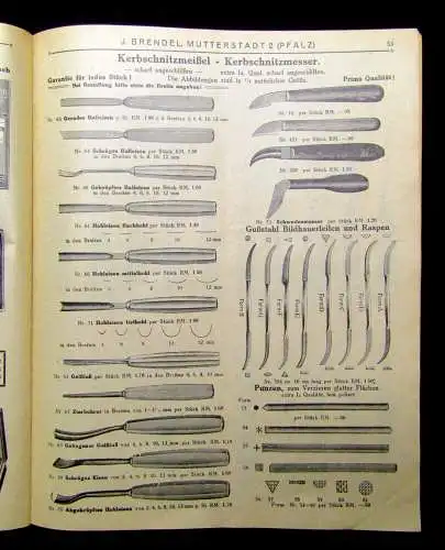Werbezeitung von J. Brendel Nutzbringender Zeitvertreib Laubsägerei um 1920 sf