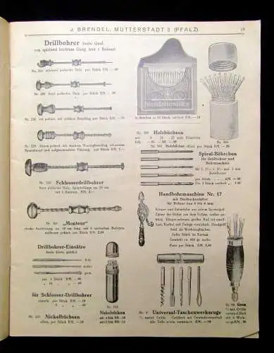 Werbezeitung von J. Brendel Nutzbringender Zeitvertreib Laubsägerei um 1920 sf