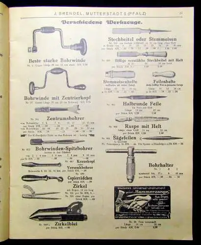 Werbezeitung von J. Brendel Nutzbringender Zeitvertreib Laubsägerei um 1920 sf