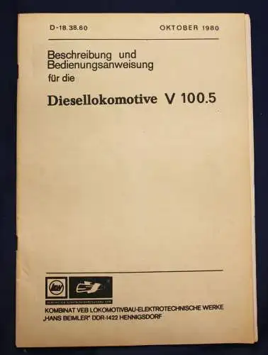 Original Mappe von LEW mit Betriebsanleitungen um 1970 Geschichte Eisenbahn sf