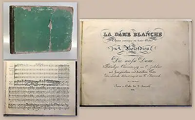 Boieldieu Die weisse Dame Plattennr 2413 um 1826 Noten Oper vollst Klavierauszug