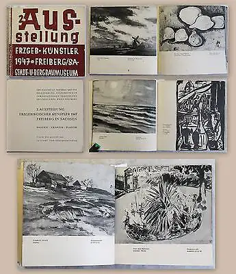 Katalog Ausstellung Erzgebirgische Künstler Freiberg 1947 Malerei Grafik Plastik