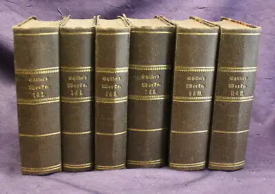 'Schillers Werke 1- 12 in 6 Bänden 1867 Literatur Belletristik Klassiker js