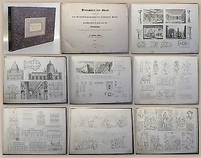 Lübke Denkmäler der Kunst 1864 bildende Künste Volskausgabe 56 Tafeln xz