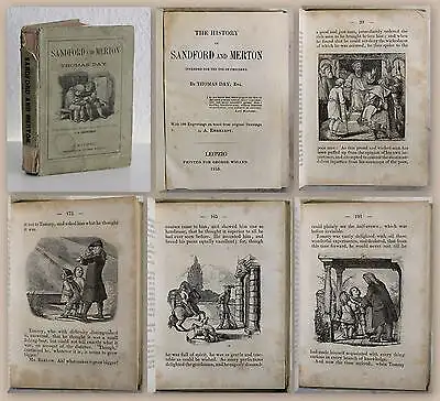 Day The History of Sandford and Merton 1858 with 100 Engravings by Ehrhardt xz