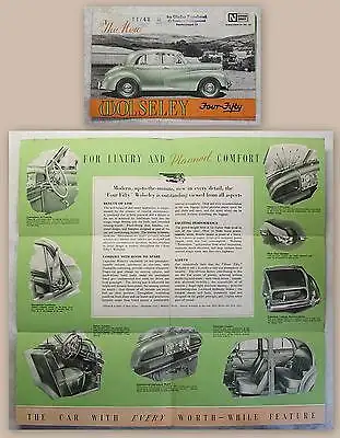 Werbeplakat Poster Broschüre Wolseley Four-Fifty 4/50 Automobil um 1950 Oldtimer