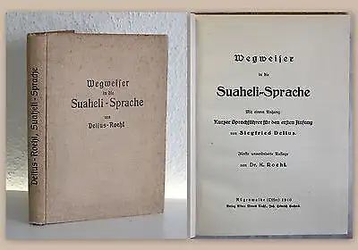 Delius Roehl Wegweiser in die Suaheli Sprache 1940 Swahili Sprachführer xz 