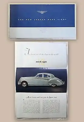 Werbeprospekt Broschüre Jaguar Mark Eight VIII Automobil Oldtimer 1956 xz