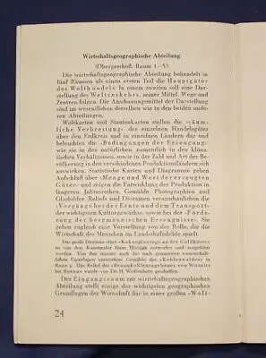 Original Prospekt Das Museum für Länderkunde zu Leipzig 1929 Ortskunde js