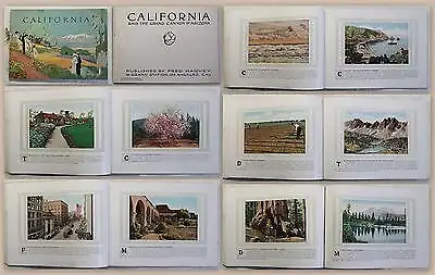 Fred Harvey California and the Grand Canyon of Arizona 1919 Landeskunde USA xz