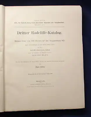 Wangerin Nova Acta Abhandlungen der Naturforscher 1910 / 92. Band Leopoldina js