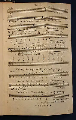 Weber Allgemeine Theoretisch-praktische Vorschule der Musik 1828 Kultur sf