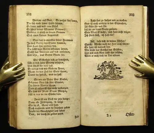 Gellert C. F. Geistliche Oden und Lieder 1766 Belletristik Theologie Lyrik