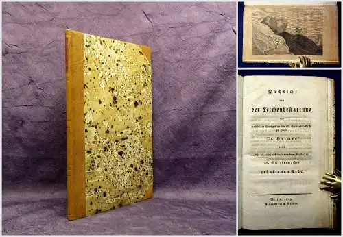 Schleiermacher Hermes Nachricht von der Leichenbestattung 1819 selten Medizin mb