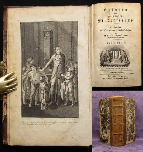 Thieme Gutmann oder der sächsische Kinderfreund 2 Bde. in 1 1802 Belletritik js