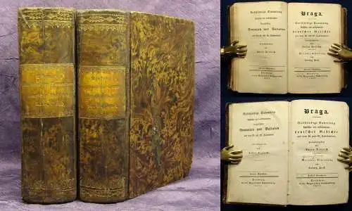 Dietrich Braga Vollständige Sammlung deutscher Gedichte 6 Bde.(v.10) 1827 js