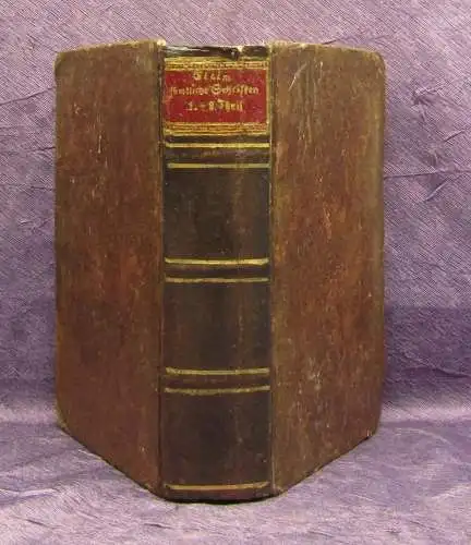 sämmtliche Schriften des Herrn F. W. Gleims 1779 8 Teile in 1 Band Belletristik