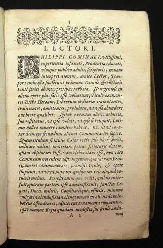 Comines Commemorationum rerum gestrim (sic) dictarumque Ludouici vndecimi 1629 j