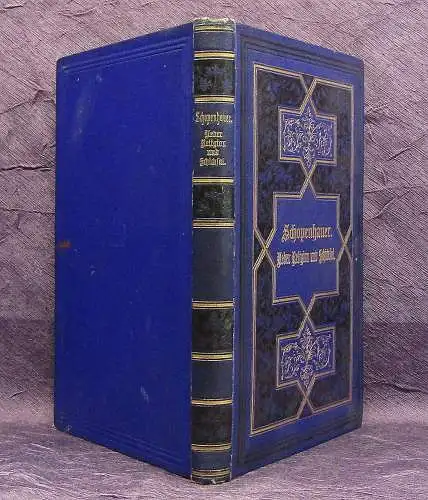 Schopenhauer Arthur Ueber Religion und Schicksal 1891 Lyrik Literatur js