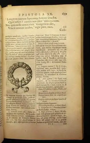 Ausone Opera. jacobus Tollius, M.D. recensuit, ...notis var. et suis 1671 js