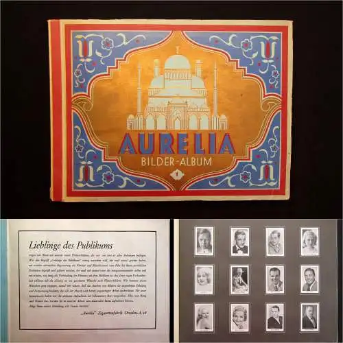 Sammelbilderalbum Aurelia 180 Bilder Kollation komplett 1932 sehr selten mb