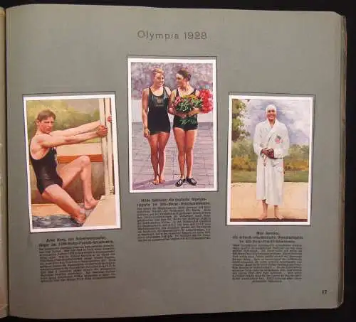 Sammelbilderalbum Sport-Bilder Olypia Amsterdam 1928 mit 84 Bildern komplett mb