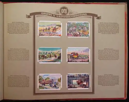 GEG Consumverein Sammelbilderalbum Erde und Mensch 1932 Kollation kompl. mb