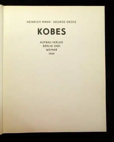 Man, Thomas Kobes Mit zehn Lithographien 1969 Erzählungen Geschichten js
