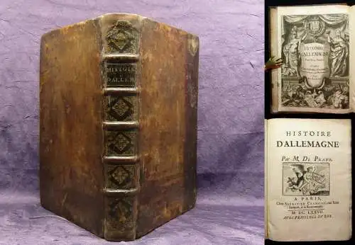 Prade Histoire D`Allemagne 1677 Deutsche Geschichte Militaria Politik js