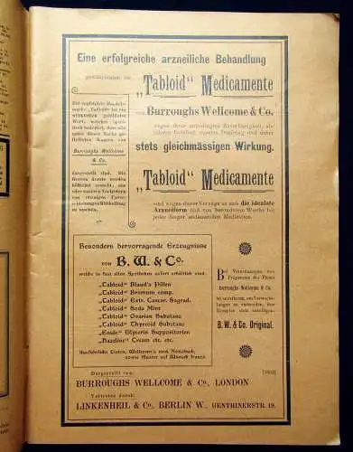 Liebreich Therapeutische Monatshefte Heft 1 15. Jahrgang Januar 1901 Medizin mb