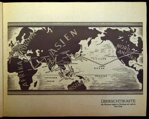 Grosseinkaufs- Gesellschaft Sammelbilderalbum Reise um die Welt 1932 komplett mb
